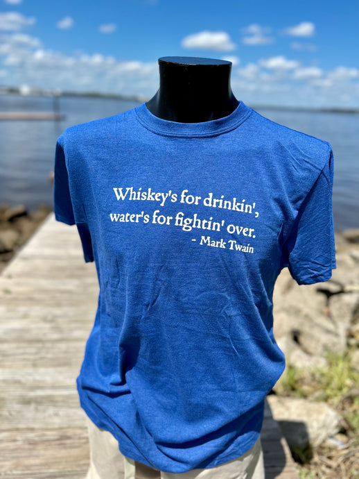 NEW! Unisex Whiskey T-Shirt - Sweet Blue ($20 Suggested Donation)