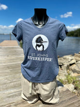 Load image into Gallery viewer, NEW! Women&#39;s Eco T-Shirt - Cobalt Blue ($20 Suggested Donation)